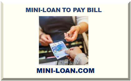 MINI-LOAN TO PAY BILL