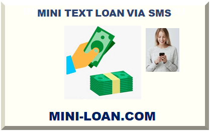 MINI TEXT LOAN VIA SMS 2024