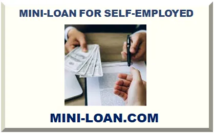 SMALL LOAN FOR SELF EMPLOYED