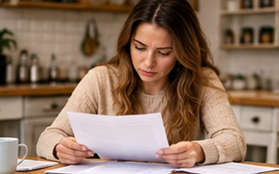 Relevé de compte et preuve de paiement sur une table