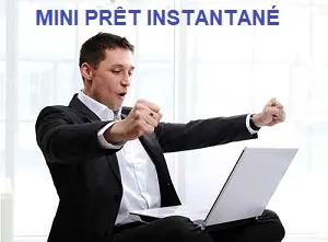 Smartphone affichant une réponse de demande de prêt
