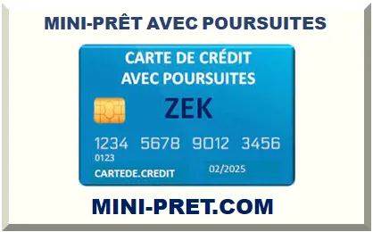 MINI-PRÊT AVEC POURSUITES